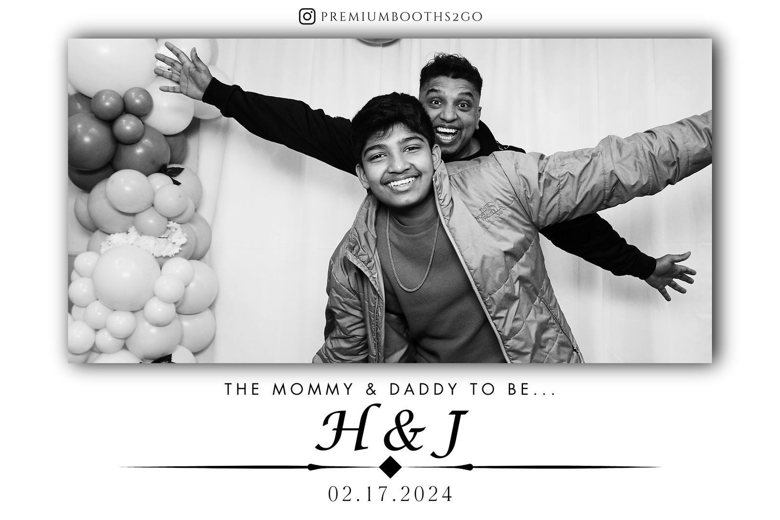 Excited couple posing joyfully, celebrating their upcoming parenthood.