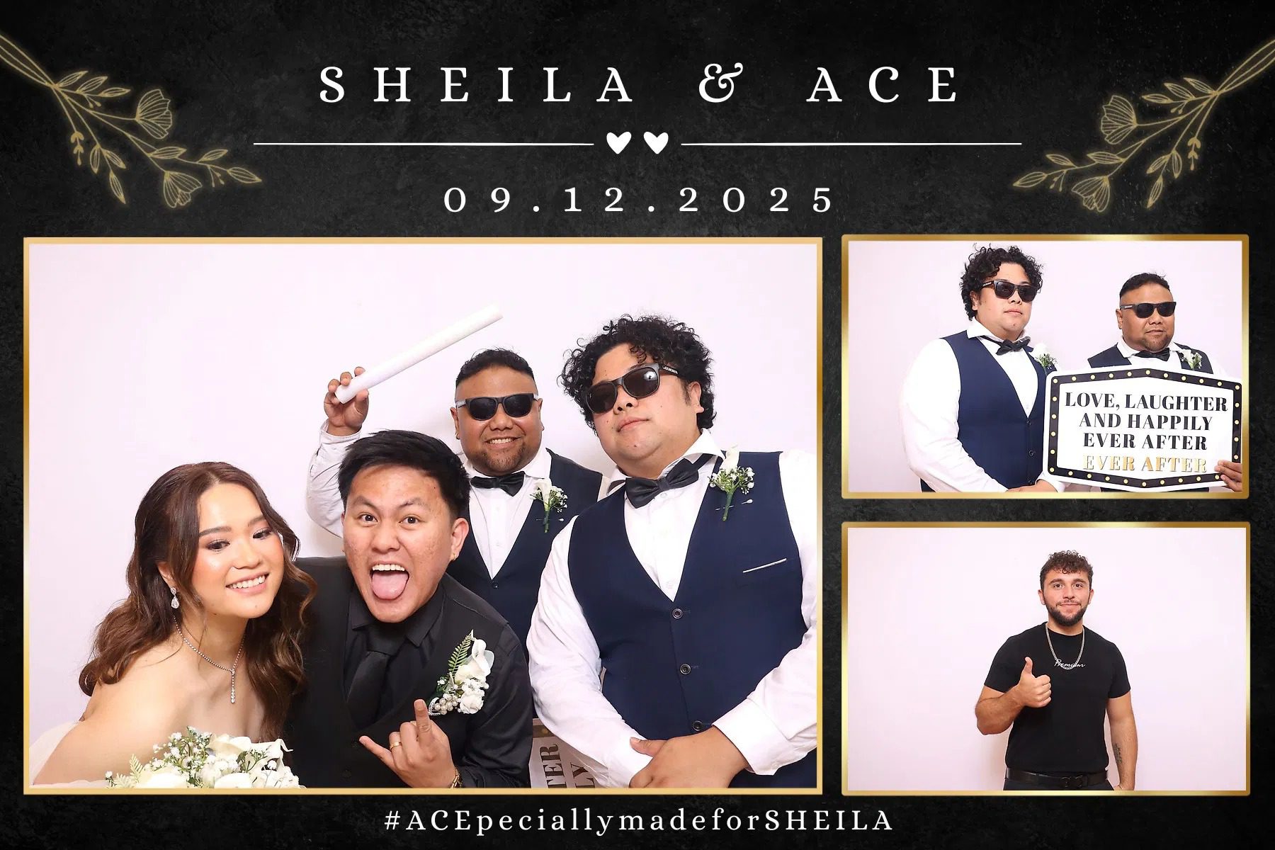 Wedding invitation for Sheila and Ace on September 12, 2025.