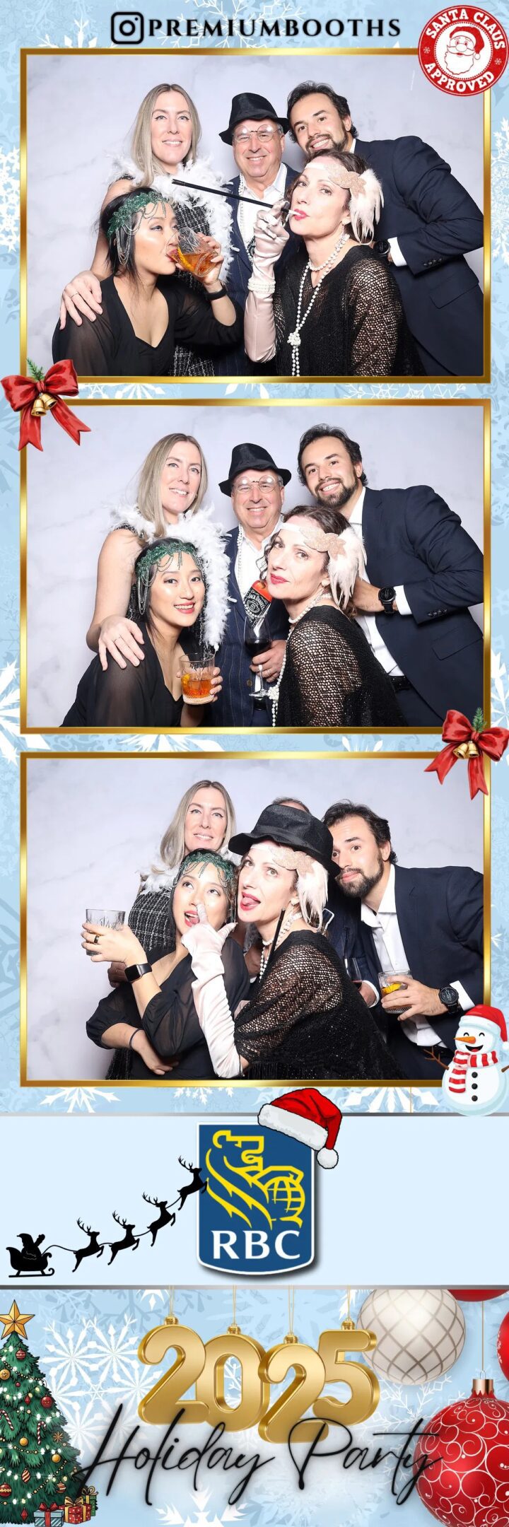 Friends enjoying drinks and posing for fun photos together.