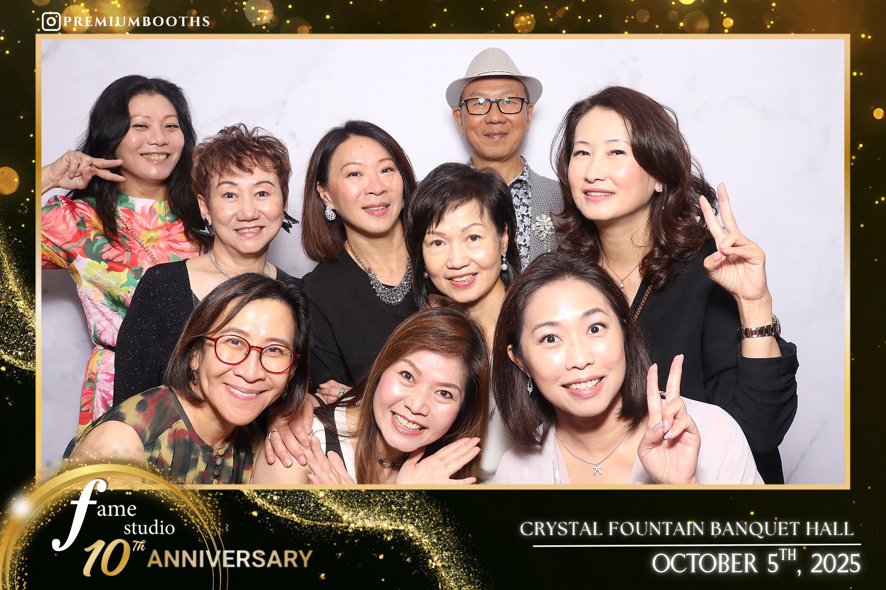 Group of women smiling together at a celebration event.